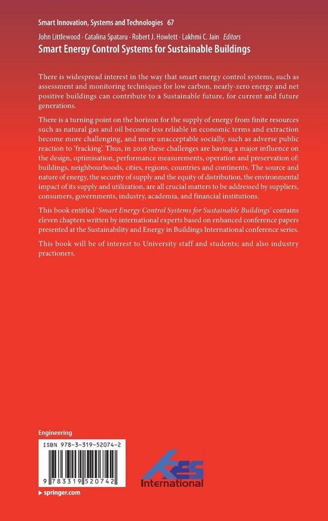 Produktbild: Smart Energy Control Systems for Sustainable Buildings