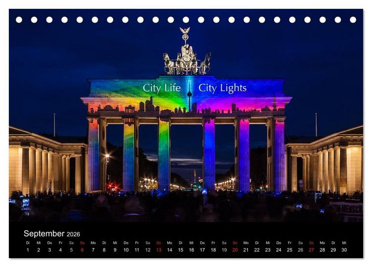 Produktbild: Colours of Berlin (Tischkalender 2026 DIN A5 quer), CALVENDO Monatskalender