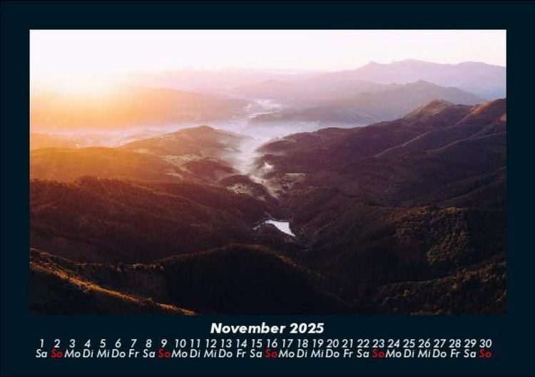 Produktbild: Landschaftskalender 2025 Fotokalender DIN A5