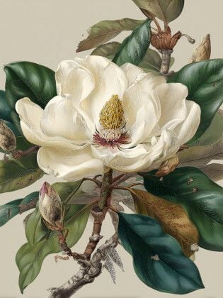Produktbild: CALVENDO Puzzle Magnolienbl&uuml;ten, Symbol f&uuml;r Reinheit und Erneuerung | 1000 Teile Lege-Gr&ouml;&szlig;e 64x48cm Foto-Puzzle f&uuml;r gl&uuml;ckliche Stunden