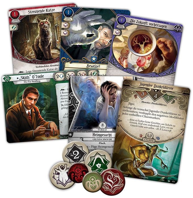 Produktbild: Asmodee FFGD1160 - Arkham Horror, Das Kartenspiel