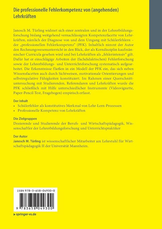 Produktbild: Die professionelle Fehlerkompetenz von (angehenden) Lehrkr&auml;ften