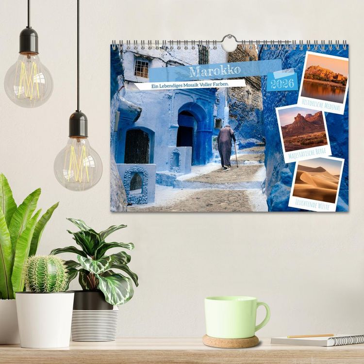 Produktbild: Marokko, ein lebendiges Mosaik voller Farben. (Wandkalender 2026 DIN A4 quer), CALVENDO Monatskalender
