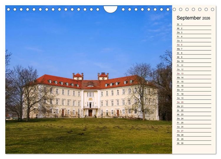 Produktbild: Schl&ouml;sser der Niederlausitz (Wandkalender 2026 DIN A4 quer), CALVENDO Monatskalender