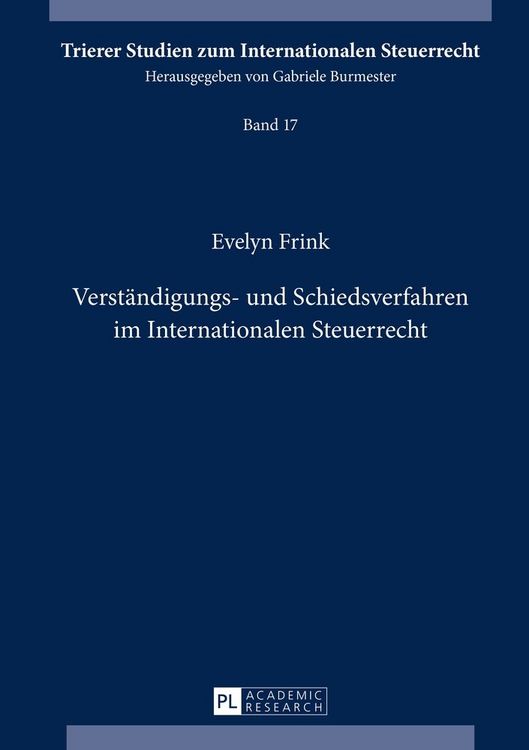 Produktbild: Verst&auml;ndigungs- und Schiedsverfahren im Internationalen Steuerrecht