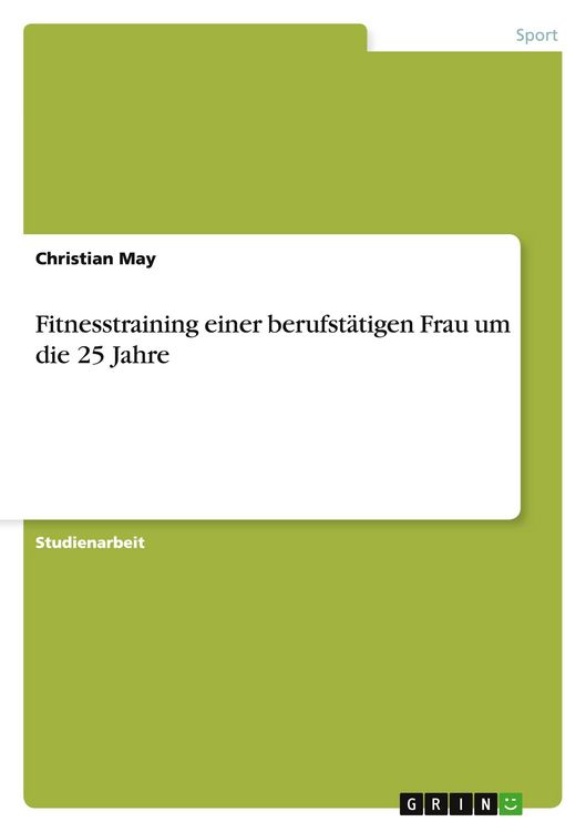 Produktbild: Fitnesstraining einer berufst&auml;tigen Frau um die 25 Jahre