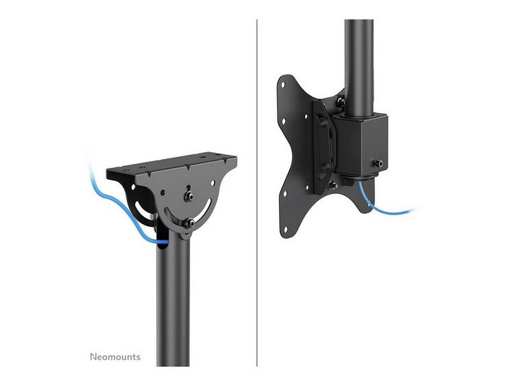 Produktbild: Neomounts CL35-340BL12 TV-Deckenhalterung 58,4 cm (23") - 106,7 cm (42") Deckenhalter, H&ouml;henverstellbar, Schwenkbar, Neigbar
