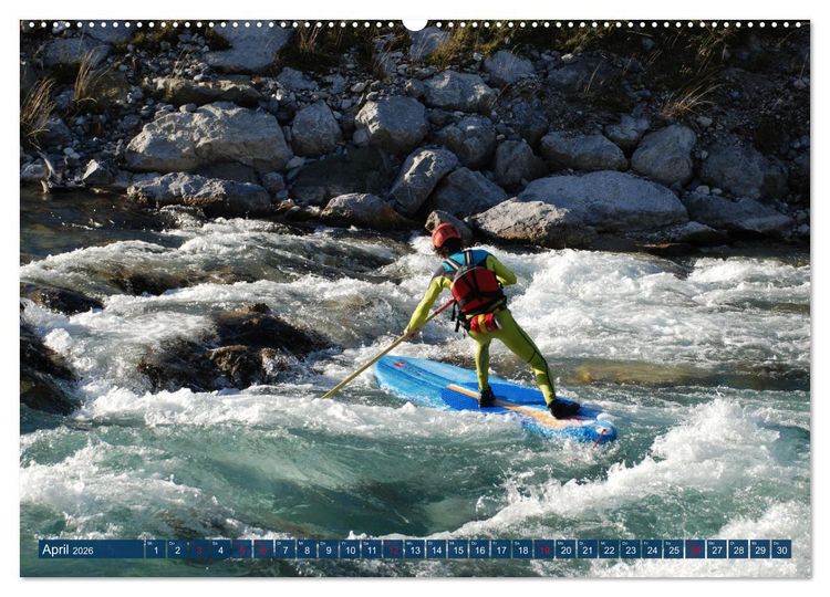 Produktbild: Wildwasser Stand up (hochwertiger Premium Wandkalender 2026 DIN A2 quer), Kunstdruck in Hochglanz