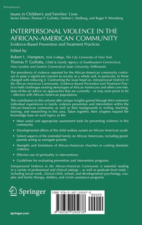 Produktbild: Interpersonal Violence in the African-American Community