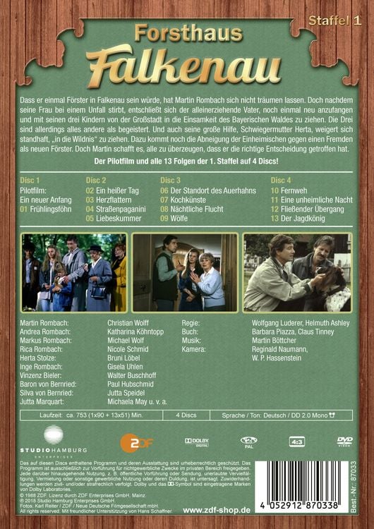 Produktbild: Forsthaus Falkenau - Staffel 1 [4 DVDs]