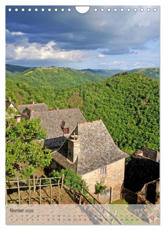 Produktbild: VILLAGES Occitanie (Calendrier mural 2026 DIN A4 horizontal), CALVENDO calendrier mensuel