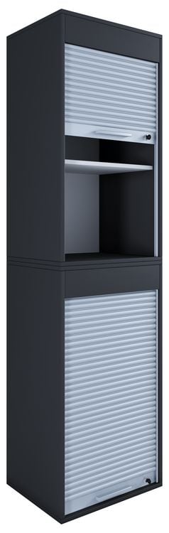 Produktbild: Holz B&uuml;roschrank Aktenschrank Rollladen Aktos XL