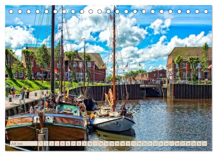Produktbild: Reise an die Nordsee - Carolinensiel (Tischkalender 2026 DIN A5 quer), CALVENDO Monatskalender