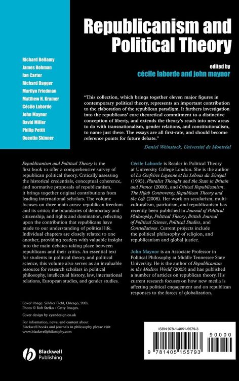 Produktbild: Republicanism and Political Theory