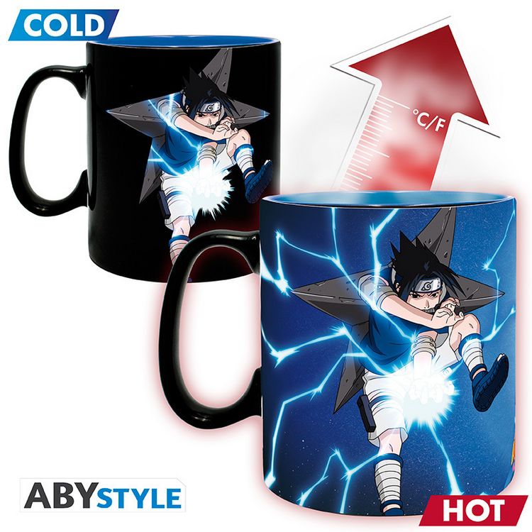 Produktbild: NARUTO - Mug Heat Change - 460 ml- Naruto & Sasuke - cardboard
