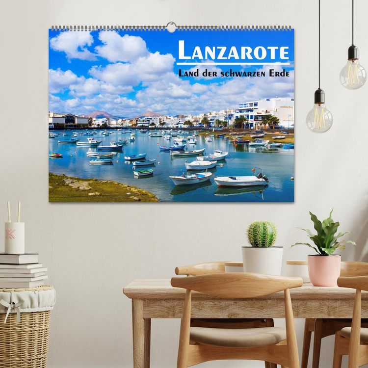 Produktbild: Lanzarote - Land der schwarzen Erde (Wandkalender 2026 DIN A2 quer), CALVENDO Monatskalender