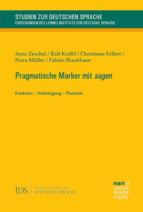 Produktbild: Pragmatische Marker mit sagen