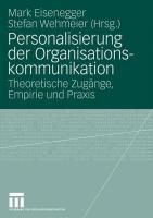 Produktbild: Personalisierung der Organisationskommunikation