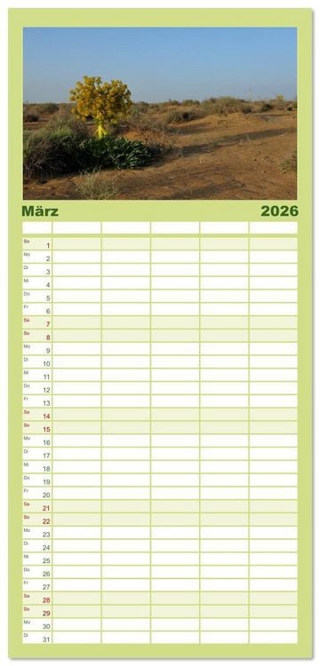 Produktbild: Familienplaner 2026 - Usbekistan, Perlen der Seidenstra&szlig;e mit 5 Spalten (Wandkalender, 21 x 45 cm) CALVENDO