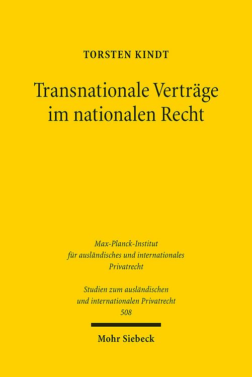 Produktbild: Transnationale Vertr&auml;ge im nationalen Recht