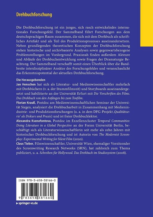 Produktbild: Drehbuchforschung