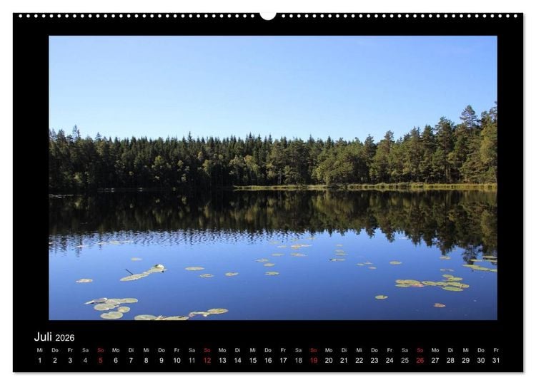 Produktbild: Schweden 2026 (hochwertiger Premium Wandkalender 2026 DIN A2 quer), Kunstdruck in Hochglanz