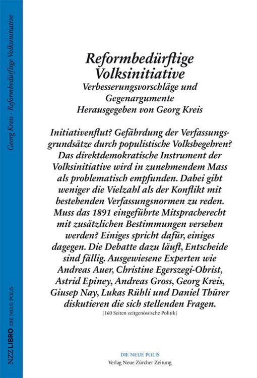Produktbild: Reformbed&uuml;rftige Volksinitiative
