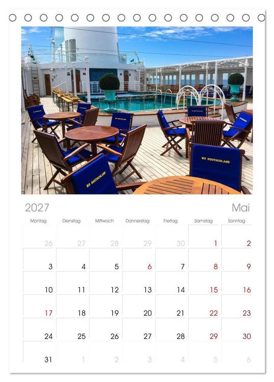 Produktbild: Tischplaner 2027 - Kreuzfahrtpiraten (A5 Tischkalender zum Aufstellen) CALVENDO