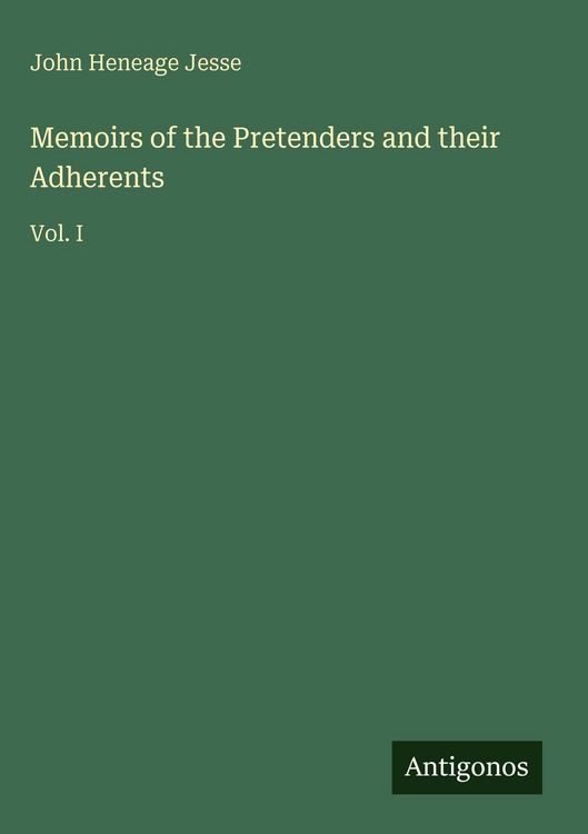 Produktbild: Memoirs of the Pretenders and their Adherents