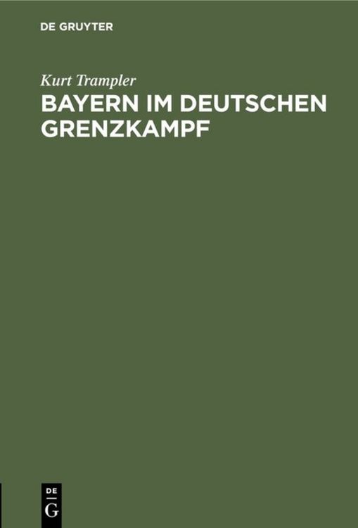 Produktbild: Bayern im deutschen Grenzkampf