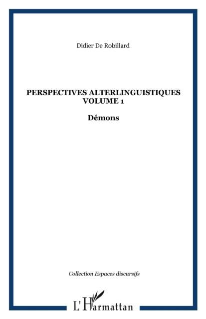 Produktbild: Perspectives alterlinguistiques 1