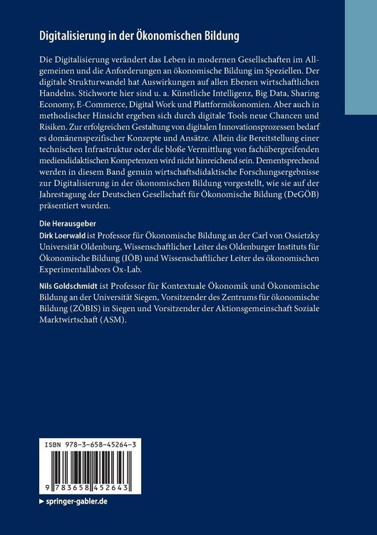 Produktbild: Digitalisierung in der &Ouml;konomischen Bildung
