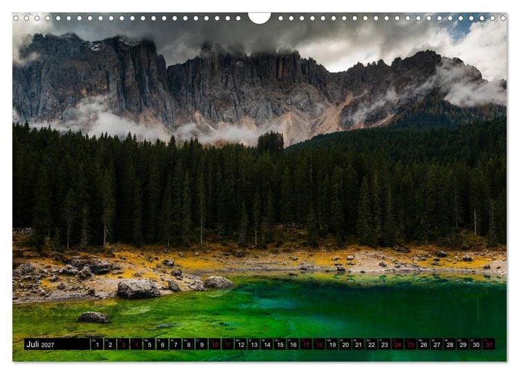 Produktbild: Berge. Alpenseen (Wandkalender 2027 DIN A3 quer), CALVENDO Monatskalender