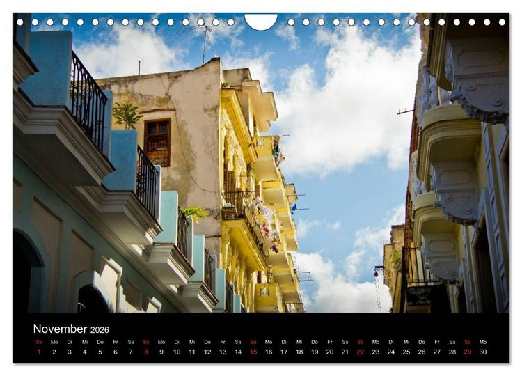 Produktbild: Kuba - Die Stra&szlig;en Havannas (Wandkalender 2026 DIN A4 quer), CALVENDO Monatskalender