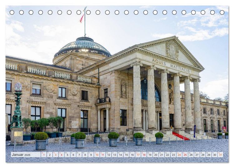 Produktbild: Wiesbaden Impressionen (Tischkalender 2026 DIN A5 quer), CALVENDO Monatskalender