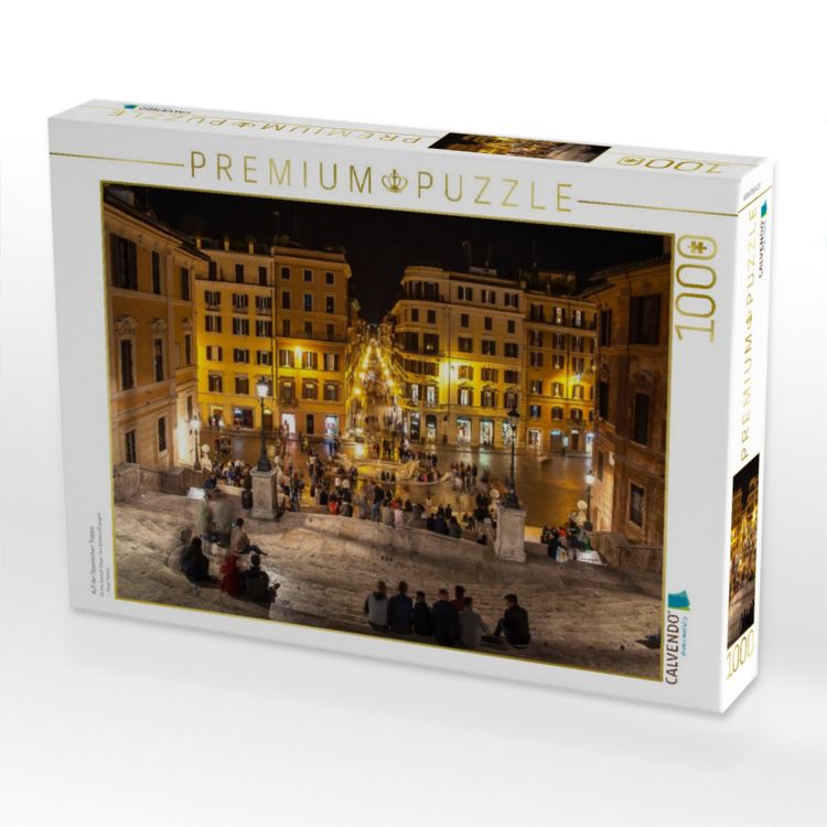 Produktbild: CALVENDO Puzzle Auf der Spanischen Treppe | 1000 Teile Lege-Gr&ouml;&szlig;e 64x48cm Foto-Puzzle f&uuml;r gl&uuml;ckliche Stunden