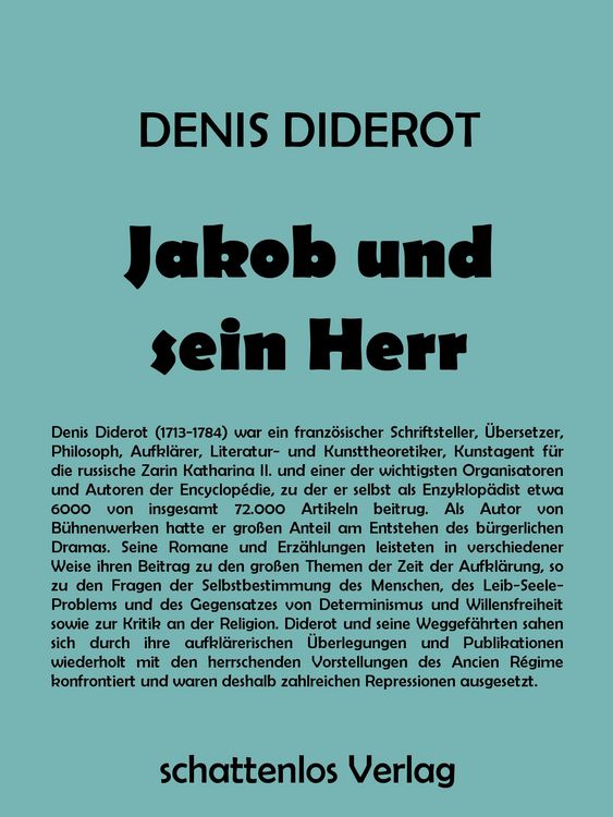 Produktbild: Jakob und sein Herr