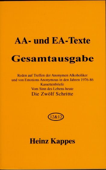 Produktbild: AA- und EA-Texte. Gesamtausgabe