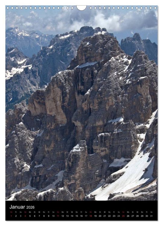 Produktbild: Dolomiten &ndash; Eine Gipfelparade (Wandkalender 2026 DIN A3 hoch), CALVENDO Monatskalender