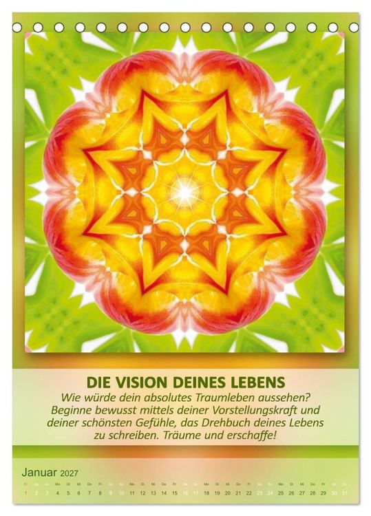 Produktbild: Light Energy Mandalas - Kalender - Vol. 2 (Tischkalender 2027 DIN A5 hoch), CALVENDO Monatskalender