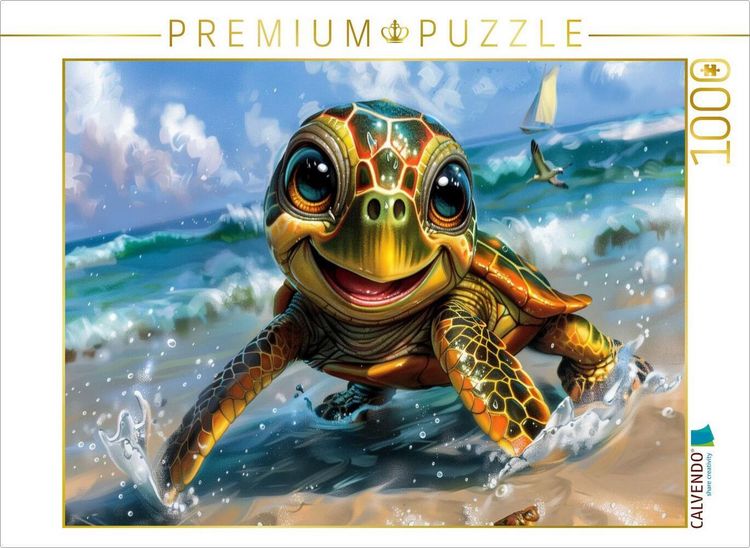 Produktbild: CALVENDO Puzzle Wellenreiter in Miniatur | 1000 Teile Lege-Gr&ouml;&szlig;e 64x48cm Foto-Puzzle f&uuml;r gl&uuml;ckliche Stunden