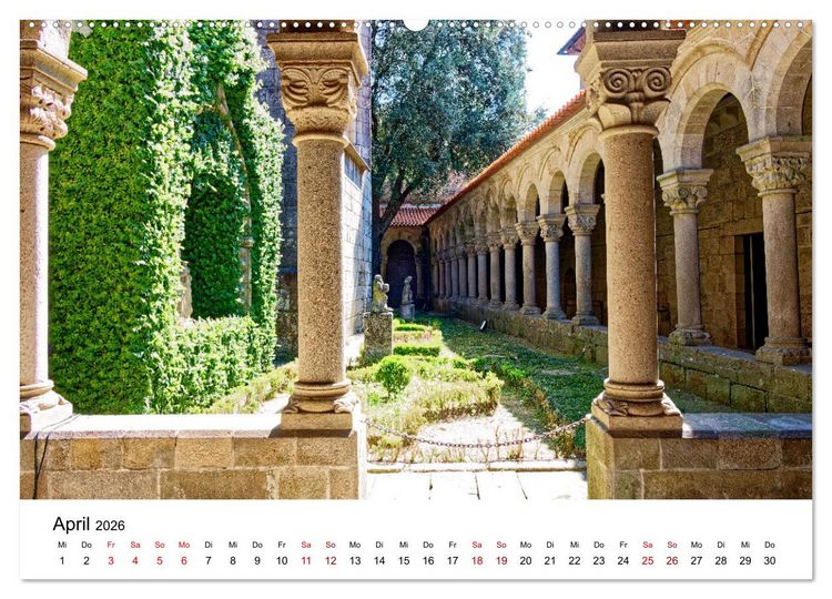Produktbild: Von Nord nach S&uuml;d - Fahrt &uuml;ber Viseu, Coimbra und Nazar&eacute; (hochwertiger Premium Wandkalender 2026 DIN A2 quer), Kunstdruck in Hochglanz