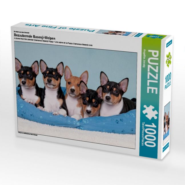 Produktbild: CALVENDO Puzzle Ein Motiv aus dem Kalender Bezaubernde Basenji-Welpen | 1000 Teile Lege-Gr&ouml;&szlig;e 64x48cm Foto-Puzzle f&uuml;r gl&uuml;ckliche Stunden