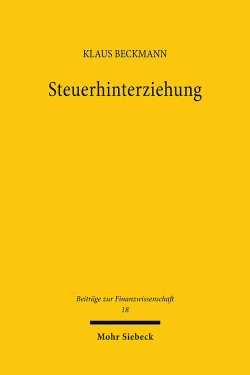 Produktbild: Steuerhinterziehung
