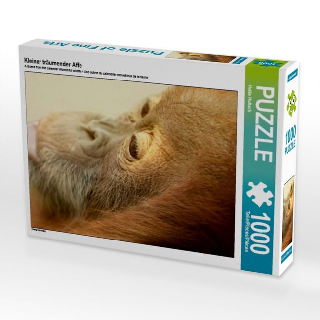 Produktbild: CALVENDO Puzzle Kleiner tr&auml;umender Affe | 1000 Teile Lege-Gr&ouml;&szlig;e 64x48cm Foto-Puzzle f&uuml;r gl&uuml;ckliche Stunden