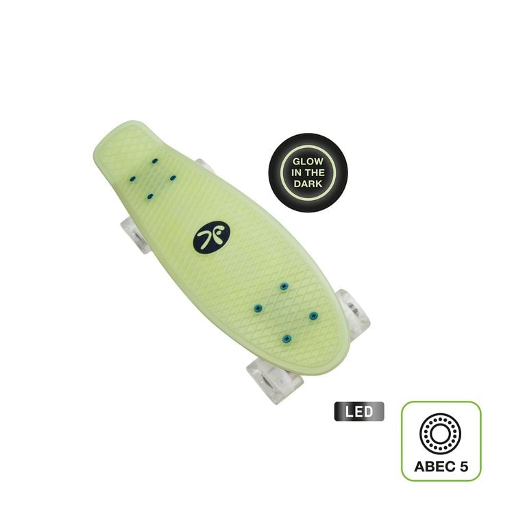 Produktbild: muuwmi Lights Skateboard Fun GLOW, mit Leuchtrollen und Glow-Effekt