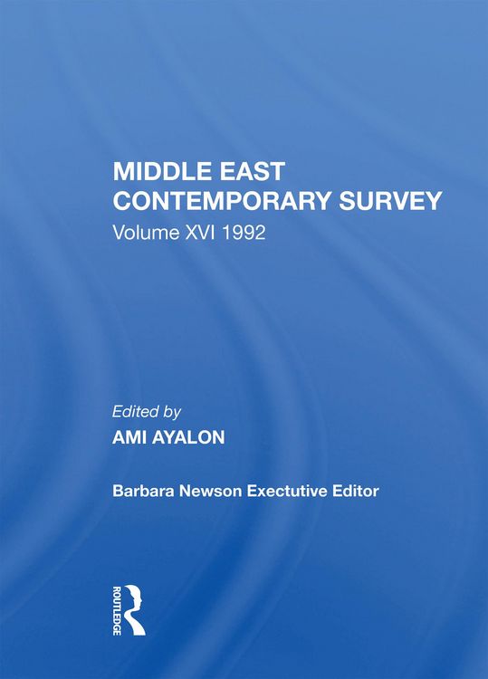 Produktbild: Ayalon, A: Middle East Contemporary Survey, Volume Xvi, 1992