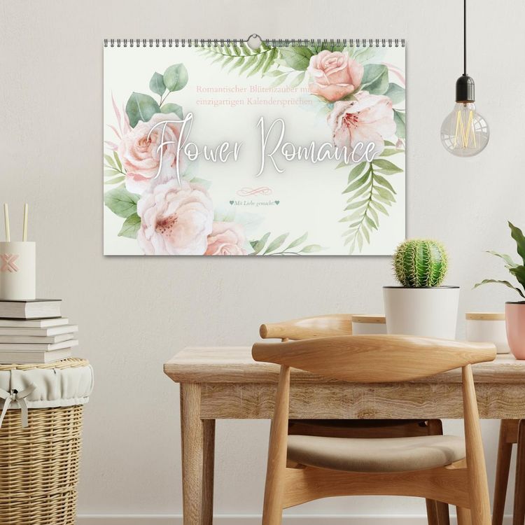 Produktbild: Flower Romance - Romantischer Bl&uuml;tenzauber (Wandkalender 2026 DIN A3 quer), CALVENDO Monatskalender
