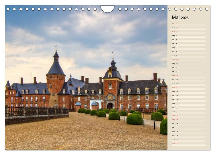 Produktbild: Burgen und Schl&ouml;sser im M&uuml;nsterland (Wandkalender 2026 DIN A4 quer), CALVENDO Monatskalender