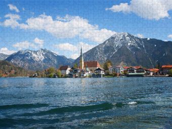 Produktbild: CALVENDO Puzzle Kurort Rottach-Egern am Tegernsee | 1000 Teile Lege-Gr&ouml;&szlig;e 64x48cm Foto-Puzzle f&uuml;r gl&uuml;ckliche Stunden